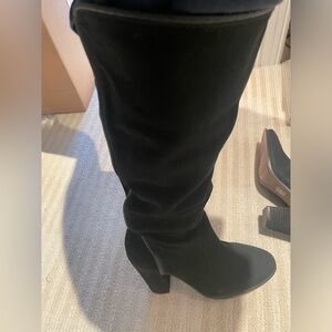 Vince Camuto Framina Black Leather Boots